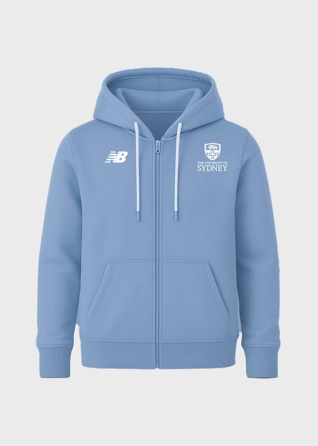 Male Adult Hoodie Full Zip #1 (Jacaranda)