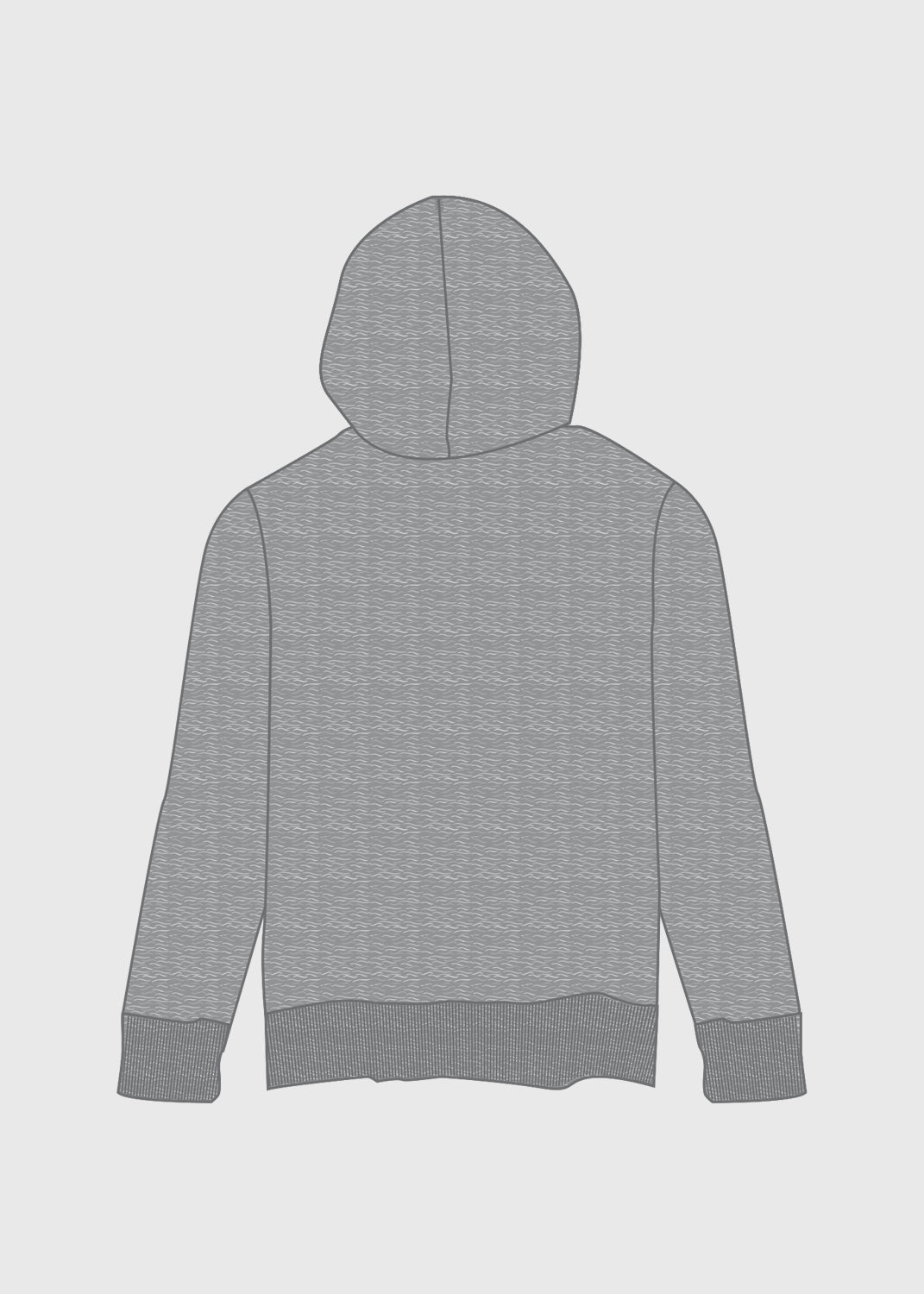 Male Merch Fleece Hoodie (Grey Marle)