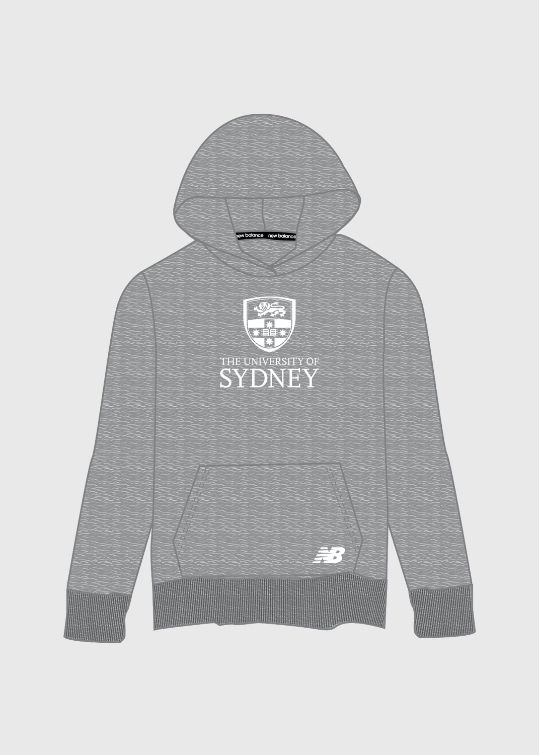 Male Merch Fleece Hoodie (Grey Marle)