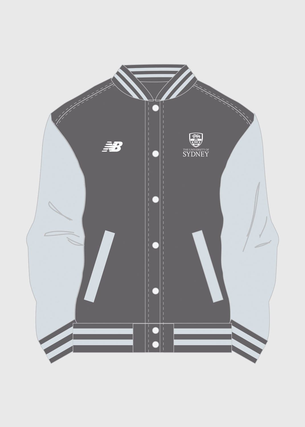 Varsity Jacket (Charcoal)