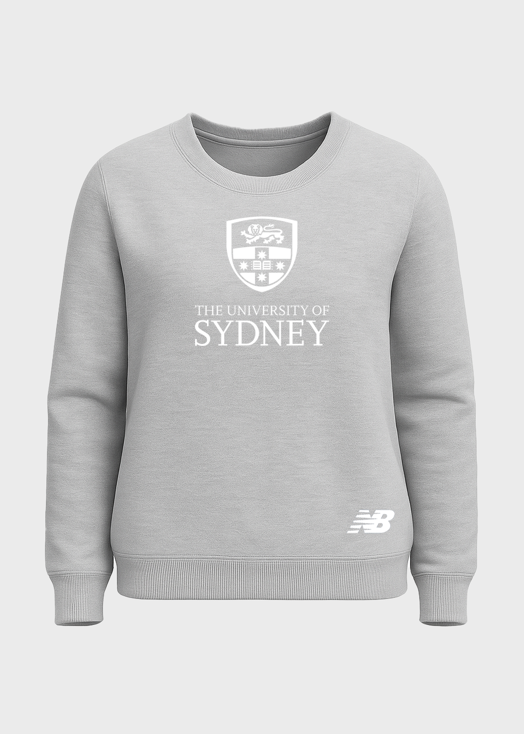 Male French Terry Crew Neck (Grey Marle)